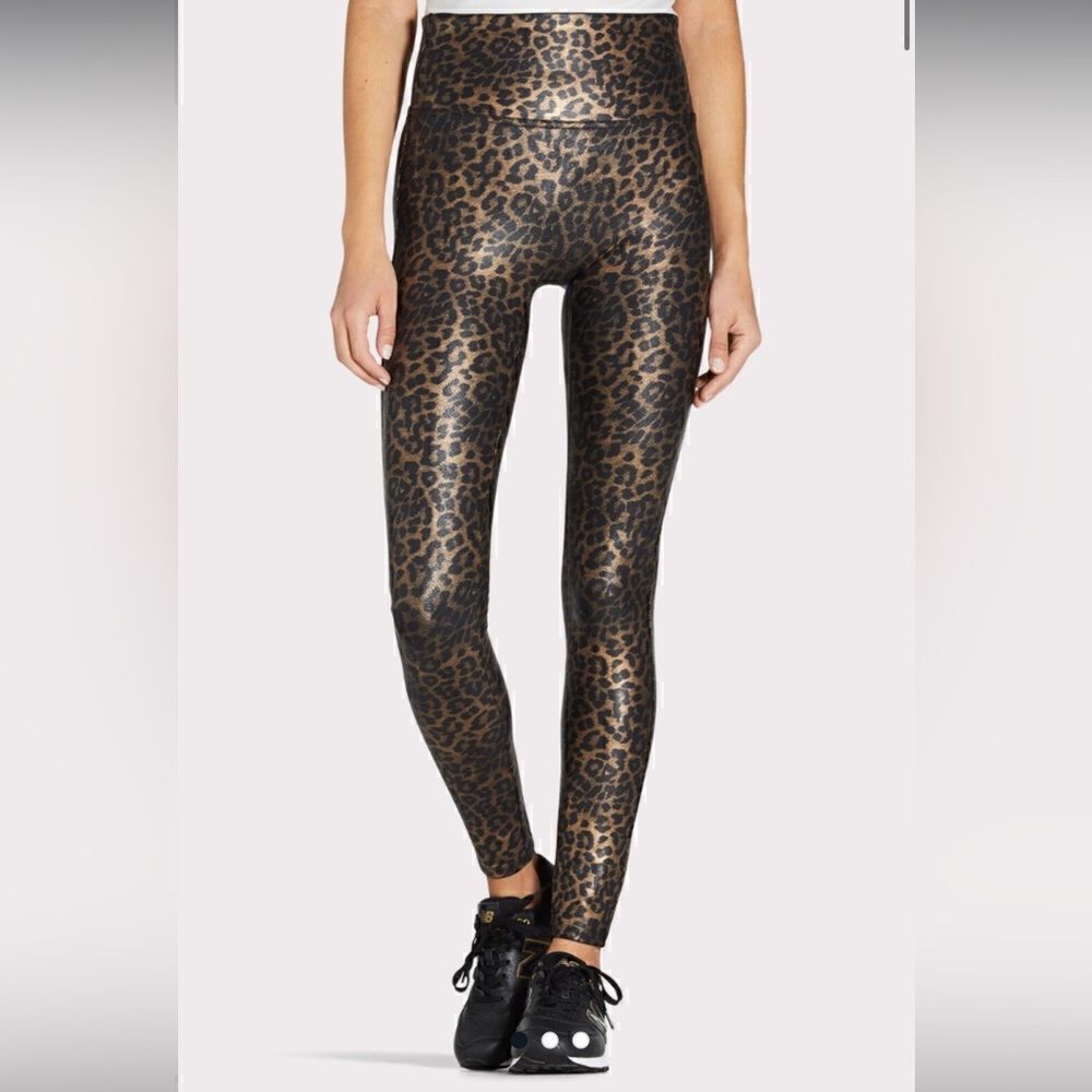 Spanx Faux Leather Leopard Legging